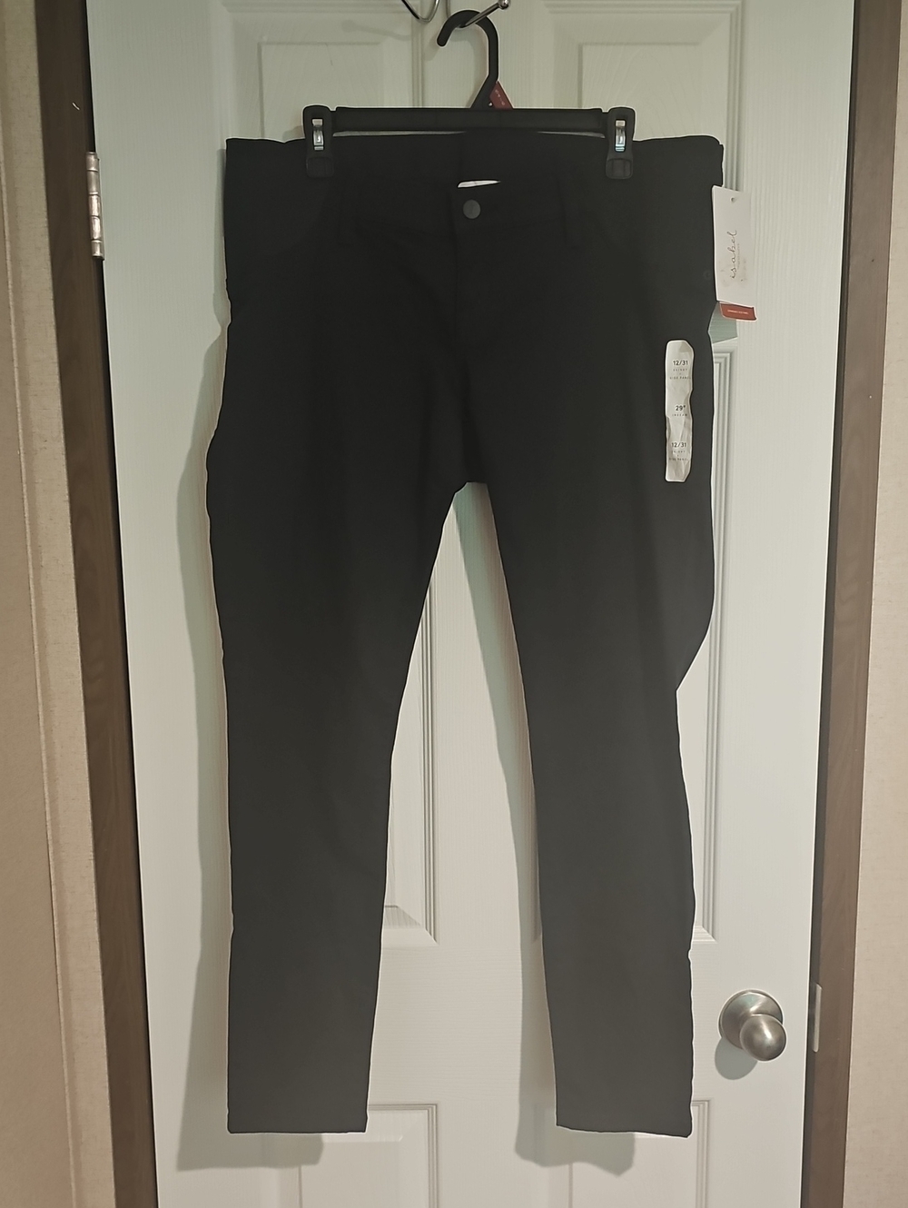 Ingrid & Isabel Black Maternity Size 12 Black Skinny Jeans Pants New